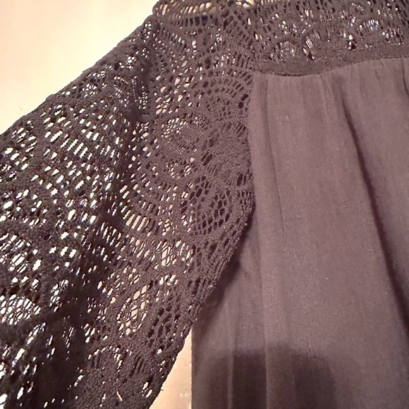 Ralph Lauren Denim & Supply lace and cotton boho baby doll top. - Picture 2 of 6